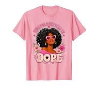 Carino Rosa Nero Storia Mese Unapologetically Donne Dope Maglietta