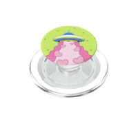 Carino Rosa UFO Alieno Rapimento Cuori Groovy San Valentino PopSockets PopGrip per MagSafe