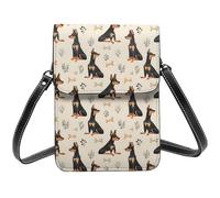 Carino Rottweiler Dog 1 Stampa Piccolo Crossbody Borse per le donne, Piccole Borse in Pelle Cellulare Cross Body Bag