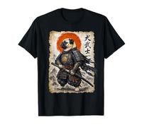 Carino Samurai Pug Warrior Ukiyo Giapponese Artwork Dog Maglietta