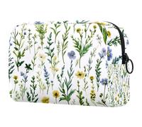 Carino San Valentino Fiocco e Rose Modello Piccola Borsa per il Trucco per le Donne Sacchetto di Immagazzinaggio Cosmetico con Cerniera Accessori di Belle, Multicolore 10., 18.5x7.5x13cm/7.3x3x5.1in