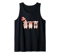 Carino San Valentino Maiali Amore Kawaii Canotta