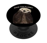 Carino Save The Planet Sea Otter PopSockets PopGrip Adesivo