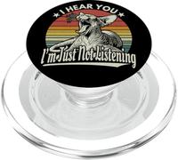 Carino Sbadiglio Sphynx gatto I Hear You I'm Just Not Listening Retro PopSockets PopGrip per MagSafe