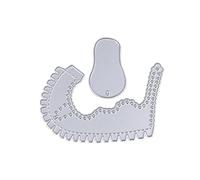 Carino Scarpe Bambino Metallo Argento Taglio Dies Auguri Invito Messaggio Carta Album Fotografico Fare per Casa Festival Card Die Cutting Dies per Carte Mostra tutto