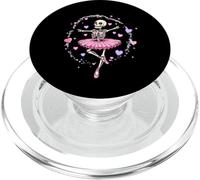 Carino scheletro ballerina San Valentino divertente balletto amante arte PopSockets PopGrip per MagSafe