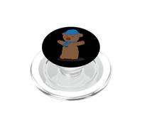 Carino Sciarpa Orso Marrone Animale Arte PopSockets PopGrip per MagSafe