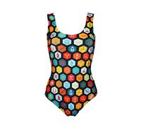 Carino Scienza Geometrico Nerd Microscopio Spazio Stampa Costume Intero Body