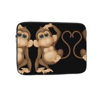 carino scimmia fantasia custodia per computer portatile, 15 pollici adatto per laptop, tablet, ecc