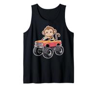Carino Scimmia in Un Monster Truck Canotta