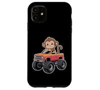 Carino Scimmia In Un Monster Truck Custodia per iPhone 11