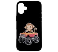 Carino Scimmia In Un Monster Truck Custodia per iPhone 16 Plus