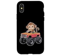 Carino Scimmia In Un Monster Truck Custodia per iPhone X/XS