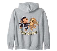 Carino Scimmia Punch Baby Graphic The Brave Felpa con Cappuccio