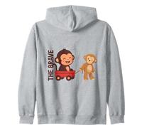 Carino Scimmia Punch Baby Graphic The Brave Felpa con Cappuccio