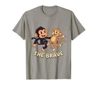 Carino Scimmia Punch Baby Graphic The Brave Maglietta