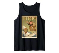 Carino Scimmia Punch Baby The Brave Vintage Mongolfiera Canotta