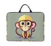 Carino Scimmia Stampa 14 Pollice Caso Del Computer Portatile Del Manicotto Del Computer Borsa Per La Scuola