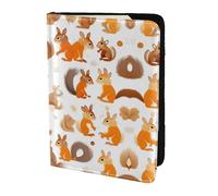 Carino scoiattoli stampa passaporto titolare per viaggio must-have have, custodia per passaporto per accessori da viaggio per donne uomini, Nero, One Size