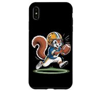 Carino Scoiattolo Calcio Casco Cartoon Mascotte Custodia per iPhone XS Max