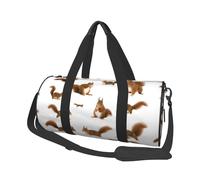 Carino - Scoiattolo carino, Borsone da viaggio di grande capacità Borsa rotonda Borsa da viaggio sportiva Borsa da viaggio Borsa da fitness
