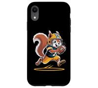Carino scoiattolo che gioca a calcio Custodia per iPhone XR