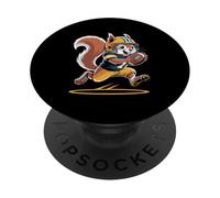 Carino scoiattolo che gioca a calcio PopSockets PopGrip Adesivo