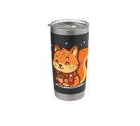 Carino Scoiattolo Inverno con ghianda Bicchiere termico in acciaio inox doppia parete