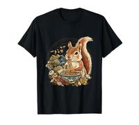 Carino Scoiattolo Mangiare Ramen Scoiattolo Ramen Bowl Opera D'arte Maglietta
