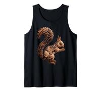 Carino Scoiattolo pigne rustiche Autunno Animale Autunno estetica Canotta