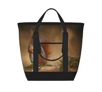 Carino scoiattolo rosso Sciurus,Borsa porta pranzo grande capacità isolata per donne e uomini, lavoro, picnic, viaggi