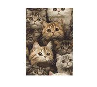 Carino Scottish Fold Cats Brown bandiere di pace per esterni banner di Pasqua per la decorazione del giardino 28x40 doppio lato
