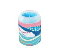 Carino Shark Baby Shower riutilizzabile zampa pulizia tazza in silicone spazzola morbida piedi pulizia kit pulisce delicatamente le zampe dopo le passeggiate