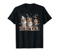 Carino Shetland Sheepdog Cane Vestito Fantasma Divertente Halloween Maglietta