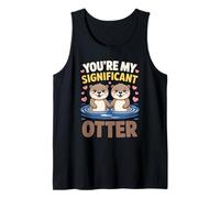 Carino Significativo Otter Pun Love Otters San Valentino Canotta