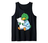 Carino Sleepy Duck Abbracciare Nuvola Pigiama Sogno Canotta
