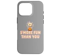 Carino S'more Toast Fun Than You Falò Kawai Camping Humor Custodia per iPhone 16 Pro