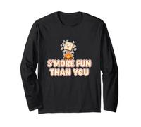 Carino S'More Toast Fun Than You Falò Kawai Camping Humor Maglia a Manica