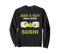 Carino solo un ragazzo che ama il sushi uomini e ragazzi Felpa