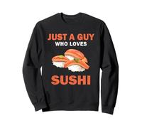 Carino solo un ragazzo che ama il sushi uomini e ragazzi Felpa