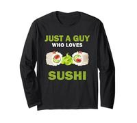 Carino solo un ragazzo che ama il sushi uomini e ragazzi Maglia a Manica