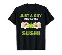 Carino solo un ragazzo che ama il sushi uomini e ragazzi Maglietta