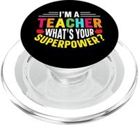 Carino Sono un insegnante Qual è il tuo superpotere - Educatori divertenti PopSockets PopGrip per MagSafe
