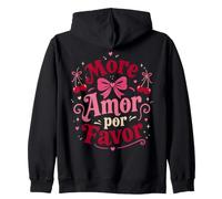 Carino Spagnolo Romance Humor Bow Cherry Frase Felpa con Cappuccio