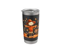 Carino Spaventapasseri zucca Ringraziamento Halloween Ciao autunno Bicchiere termico in acciaio inox doppia parete