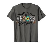 Carino Spooky Season - Leopard Plaid Zebra Print Halloween Maglietta