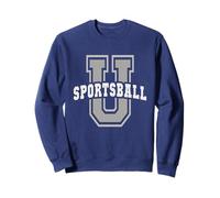 Carino SPORTSBALL University Cheerleader College Nerd Geek Felpa