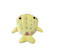 Carino Squalo Portamonete Morbido Peluche Cerniera Piccolo Portafoglio per Bambini Ragazze Ragazze Donne Kawaii Cavi Dati Auricolari Borsa Portachiavi, Giallo, Taglia unica