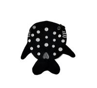 Carino Squalo Portamonete Morbido Peluche Cerniera Piccolo Portafoglio per Bambini Ragazze Ragazze Donne Kawaii Cavi Dati Auricolari Borsa Portachiavi, Nero , Taglia unica