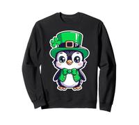 Carino St Patricks Day Penguin Leprechaun Verde Felpa